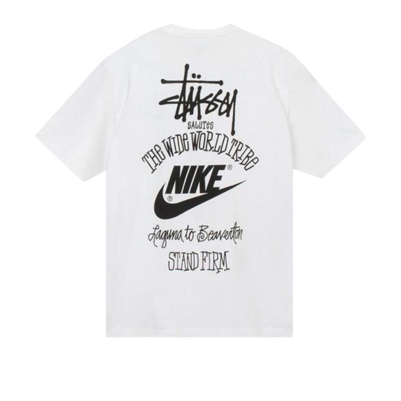 Nike x Stussy The Wide World Tribe T-Shirt (Asia Sizing) 'White'-GREAT CONDITION